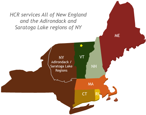 HCR Log Home Professionals Service Area