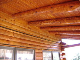 Log Home Freshly Stained